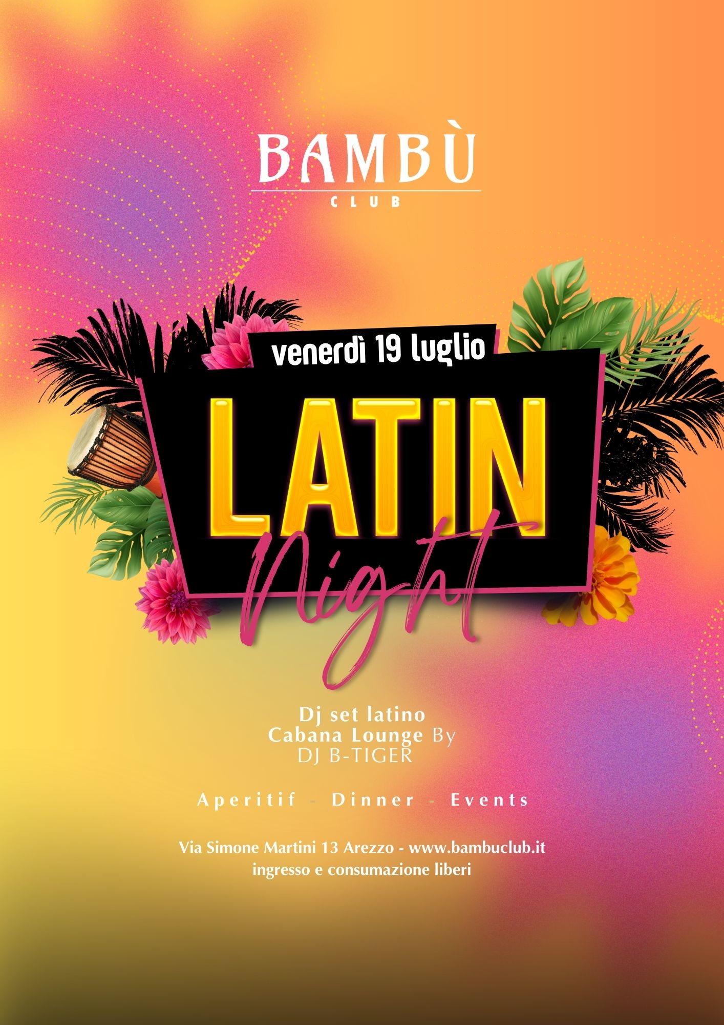 CABANA LOUNGE - LATIN NIGHT -19 LUGLIO -