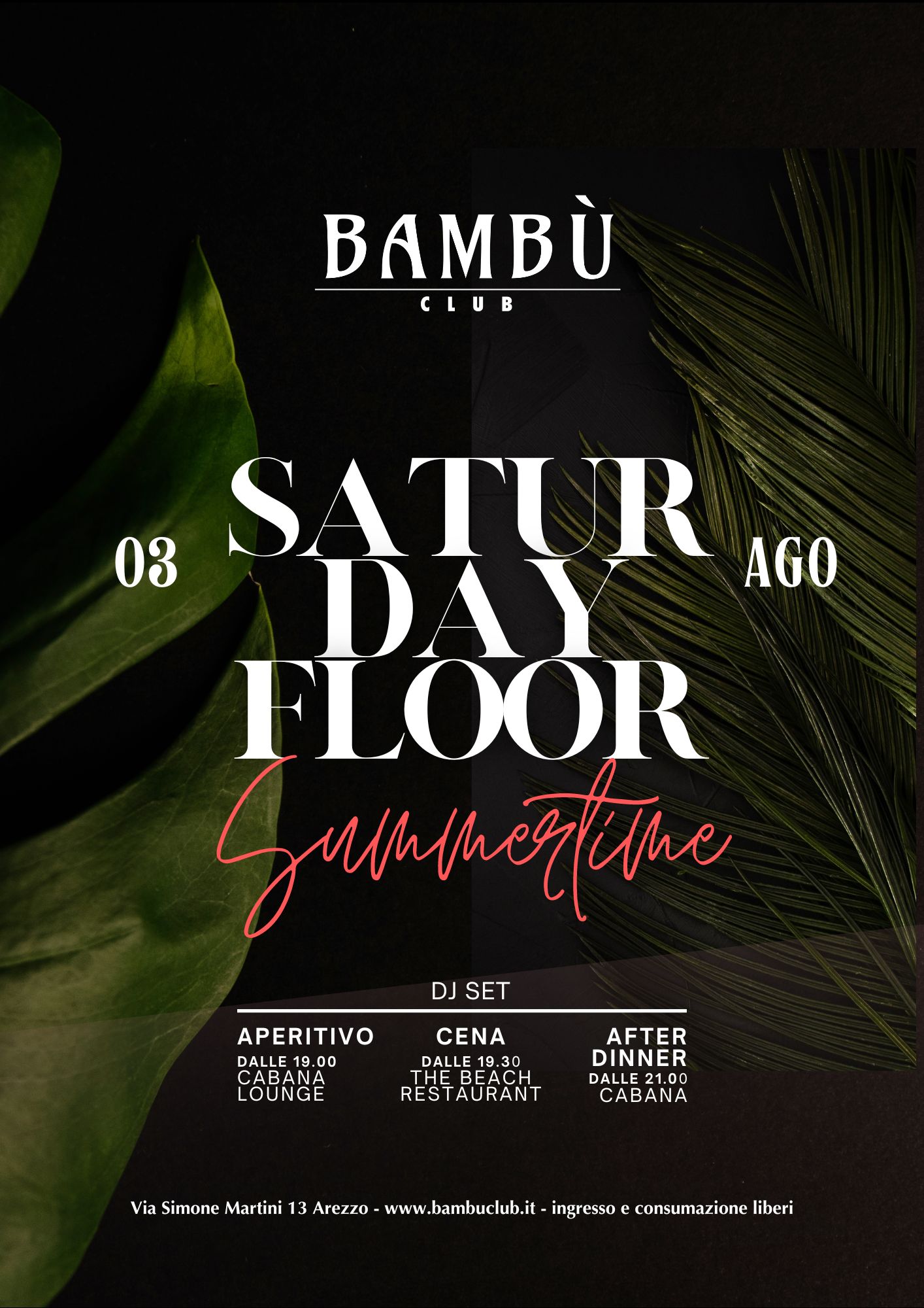 CABANA - SATURDAY FLOOR DJ SET - AUGUST 3