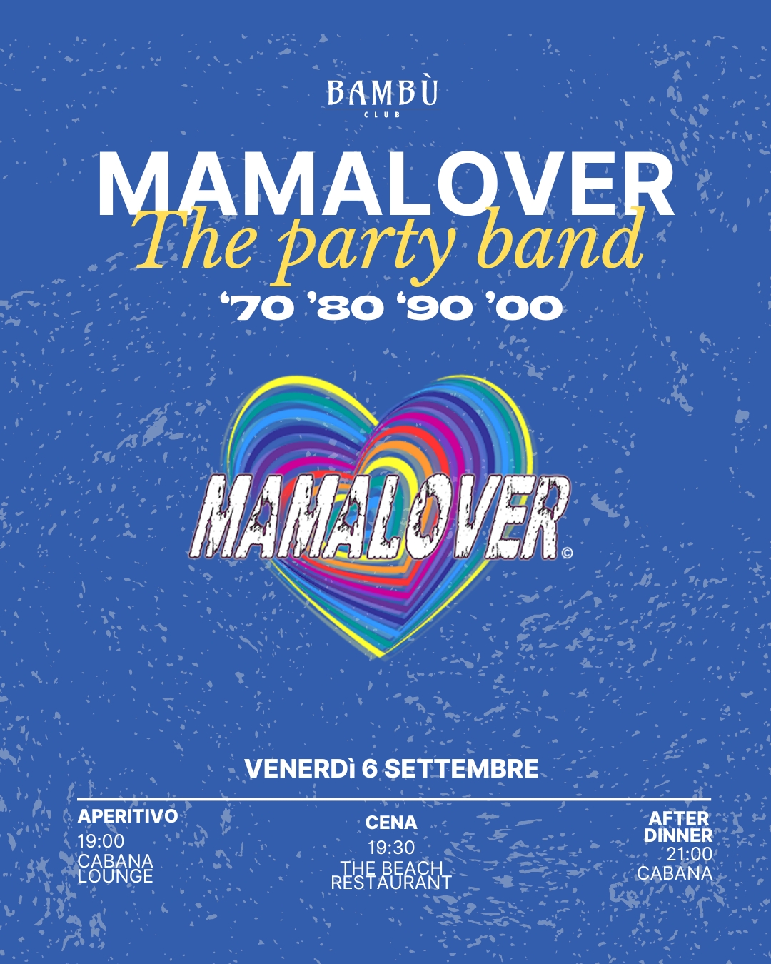 CABANA - MAMALOVER BAND - 6 SETTEMBRE