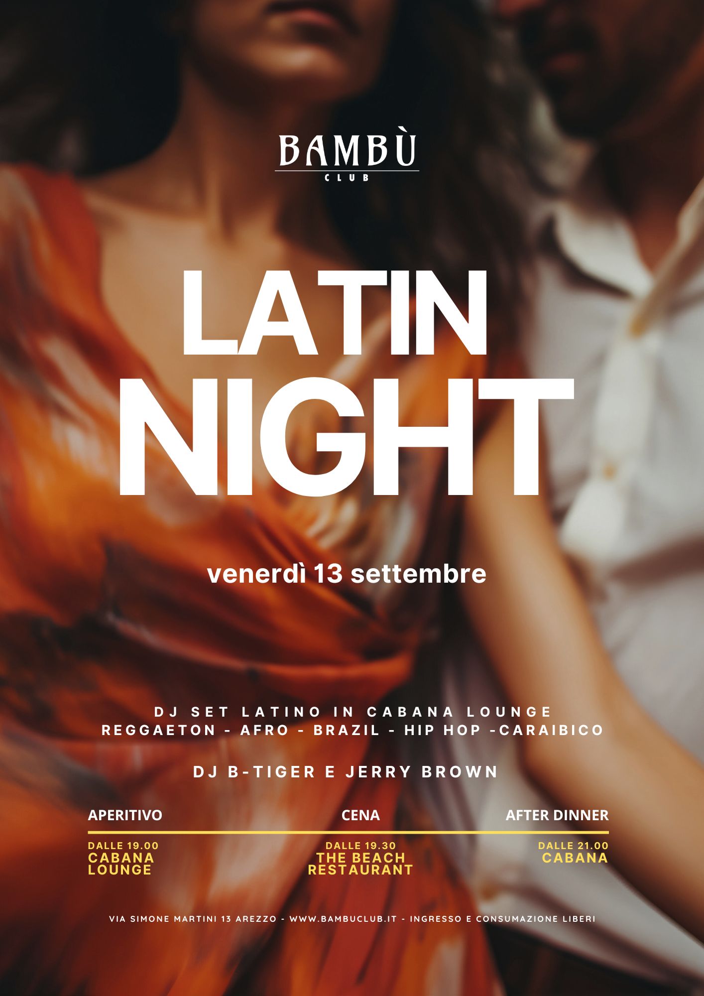 CABANA - LATIN NIGHT - 13 SETTEMBRE