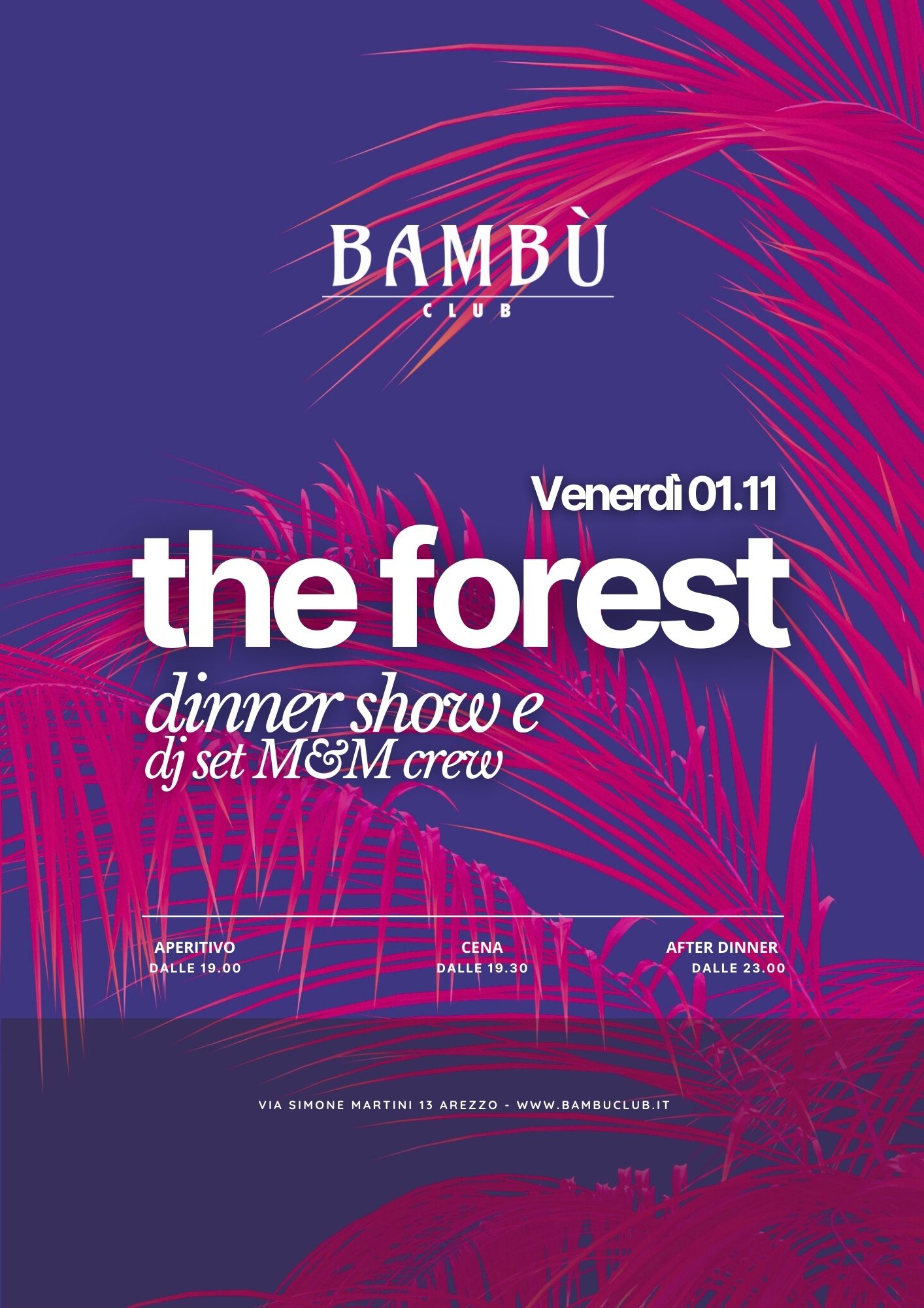 THE FOREST DINNER SHOW E DJ SET M&M CREW - 01 NOVEMBER 