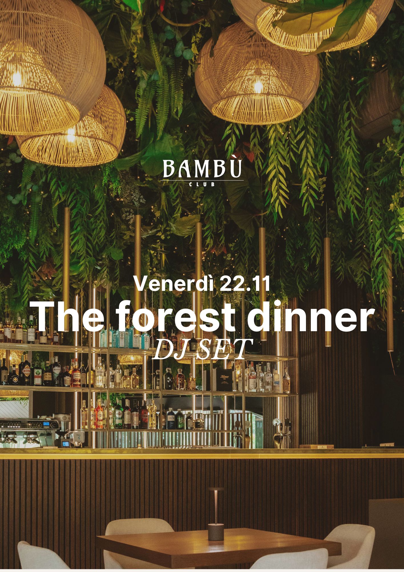 THE FOREST DINNER DJ SET - 22 NOVEMBRE